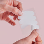 Orbe non-stick eye patches peeled. Eye pads designed in London