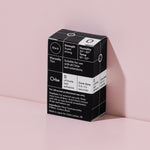 Orbe Ultimate 0 eyelash adhesive for professionals image with box revealing ingredients. PureForm.